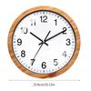 Stylish Round Log Wall Clock, Modern Wood Clock Decorative Battery Operated Wall Clocks for Home Offices Widely Usage