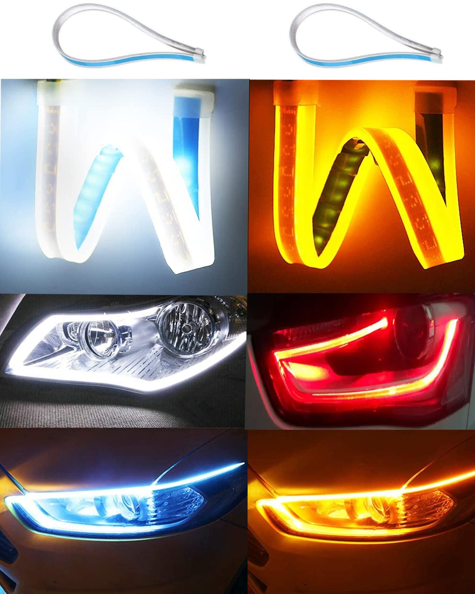 

Светодиодная лента для последовательного сигнала поворота DWAYDE, тонкая, водонепроницаемая, силиконовая, с функцией блокировки, легко режется