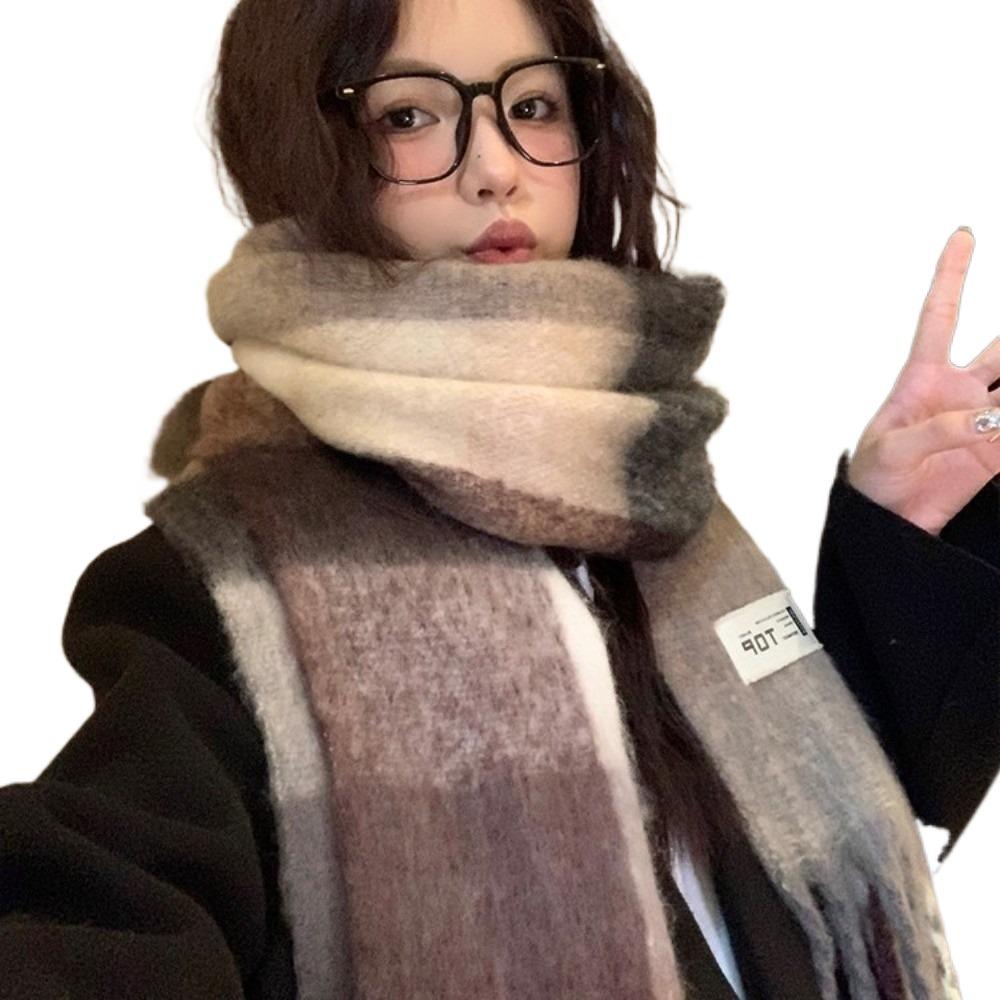 Warm Long Tassel Scarves Soft Neck Warmer New Scarves Bib  Outdoor Sports
