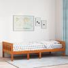 VidaXL Children's Bed Without Mattress Wax Brown 90x200 Cm Solid Pine, Single Bed, Mid-High Bed, Wooden Bed, Bed 855029