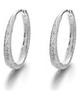 925 Sterling Silver Piercing Circle Charm Hoop Kolczyk dla kobiet Dziewczyny Party Biżuteria ślubna