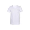 Plain Logo Print V-Neck Short Sleeve T-Shirt Men Tops White AUU01004-A232741-A1001