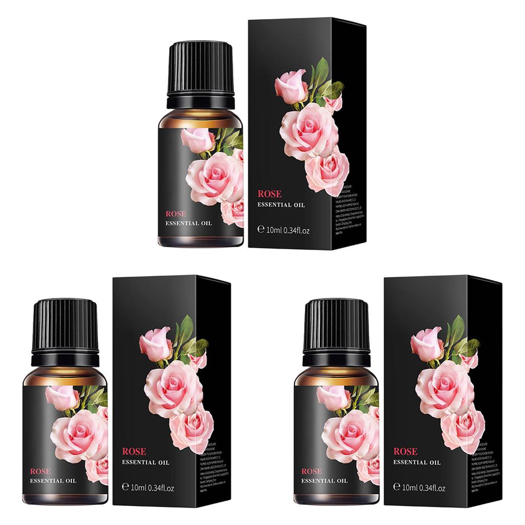 3er-Pack Reine Pflanzen Ätherische Öle Set für Aromatherapie, Massage & Spa, Duftende Entspannung & Hautfeuchtigkeitsspendende Körperpflege
