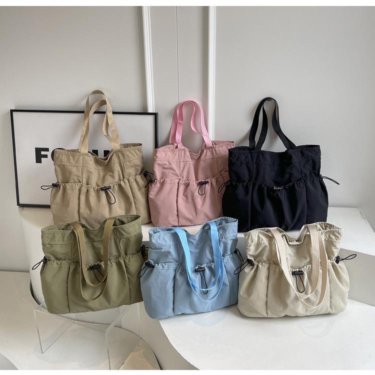 Ruiying Large Capacity Nylon Tote Bag for Women - 2025 Casual High-End Shoulder Bag