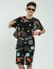 MONTE CARLO Boys Printed Round Neck Bermuda Set