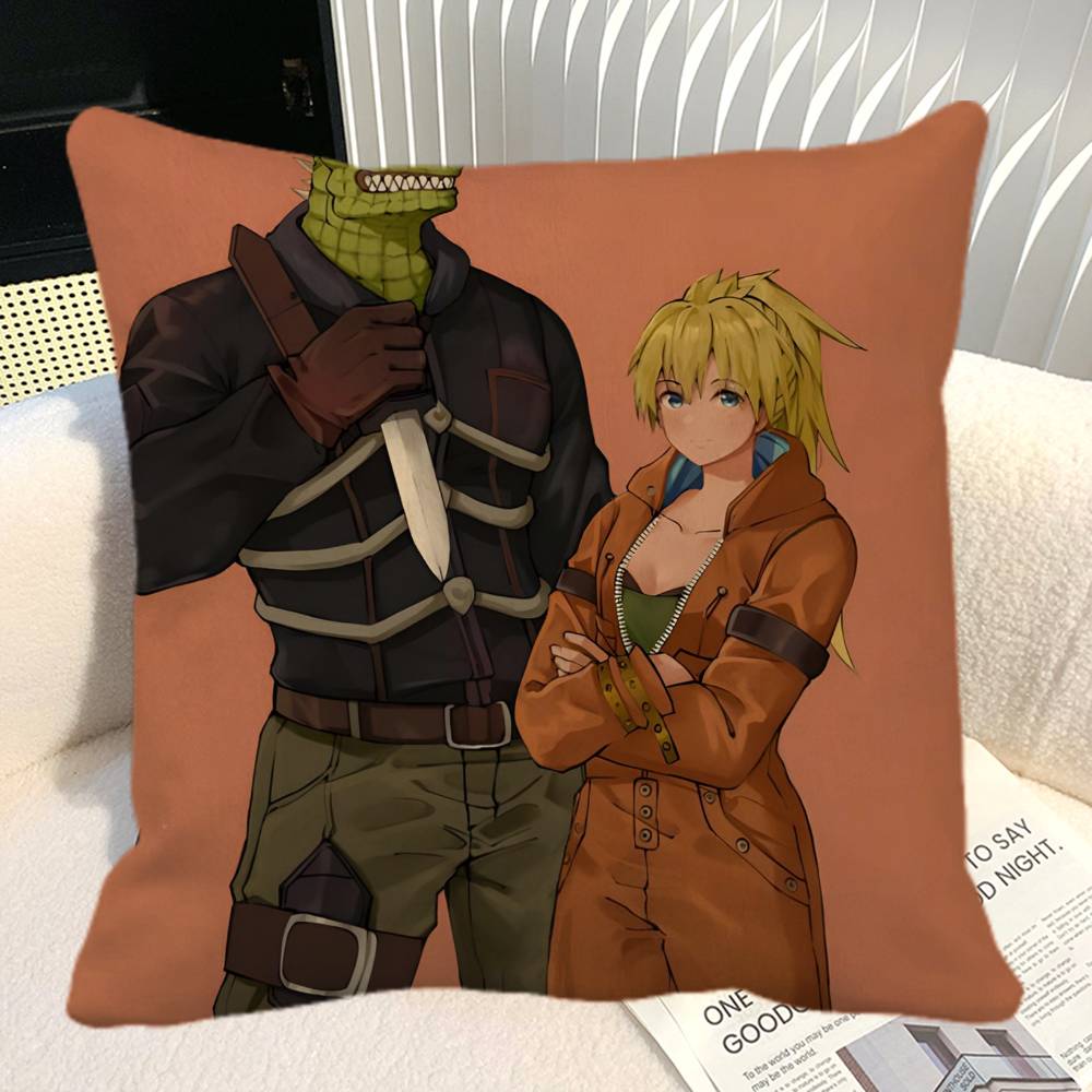 Anime D Dorohedoro Retro Pillow Case Square Pillow Bedroom Sofa Leisure Comfort Cushion Car Home Decoration