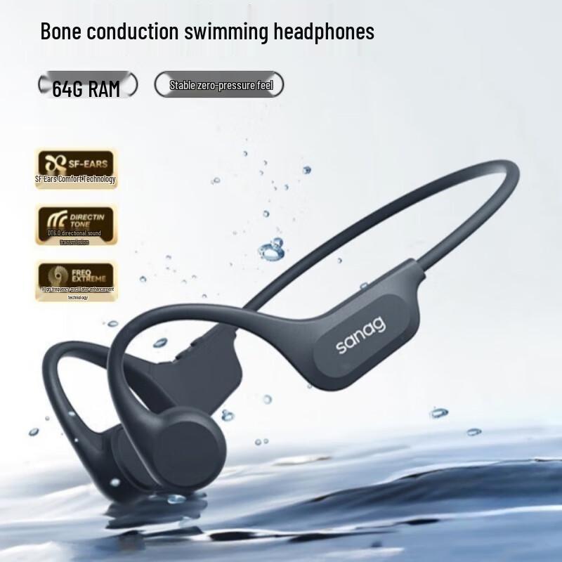SANAG B60 Waterproof Bone Conduction Sport Headphones