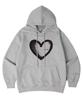 [Fleece-Lined/Non-Fleece-Lined] Heart Oversized Hoodie 5 Colors (Type A)