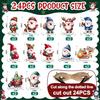 12/24pcs/set New Creative Wooden Christmas Dwarf Gnome Decoration Small Hanging Christmas Tree Decoration Wooden Plaque Set