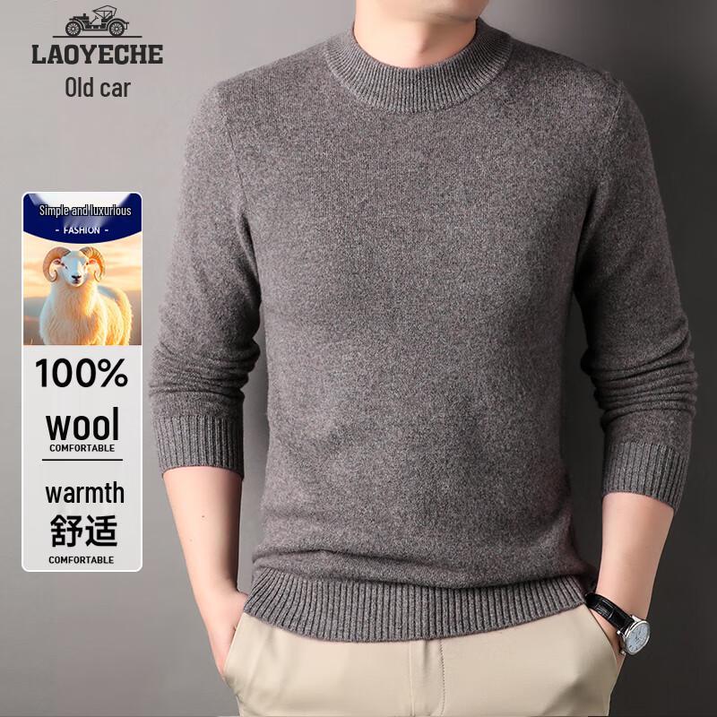 

Мужской свитер с круглым вырезом Lao Ye Che из 100% шерсти XL