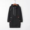 Women's Casual Hooded Zip-Up Sweatshirt Tunic for Everyday Wear