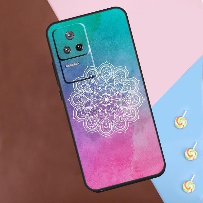 Flowers Mandala Floral Case For Xiaomi POCO M6 Pro X3 X5 X6 Pro F3 F5 M5s Mi 14 Pro 13 13T 11T 12T 12 Lite Cover
