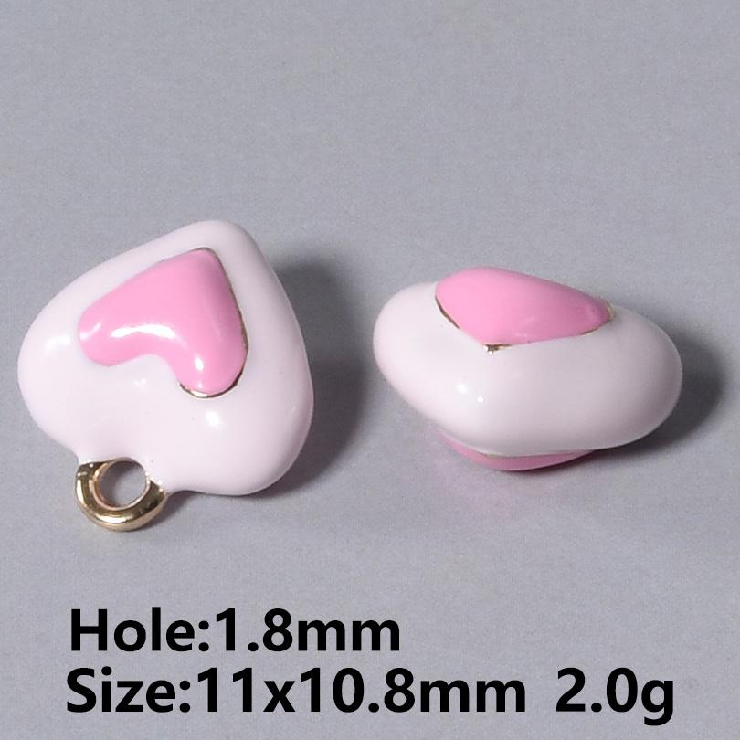 5/15pcs/Lot Cute Girl Pendant Enamel Cherry Rabbit Star Charms For Jewelry Making Supplies 3D Charm In Bulk DIY Earring Keychain