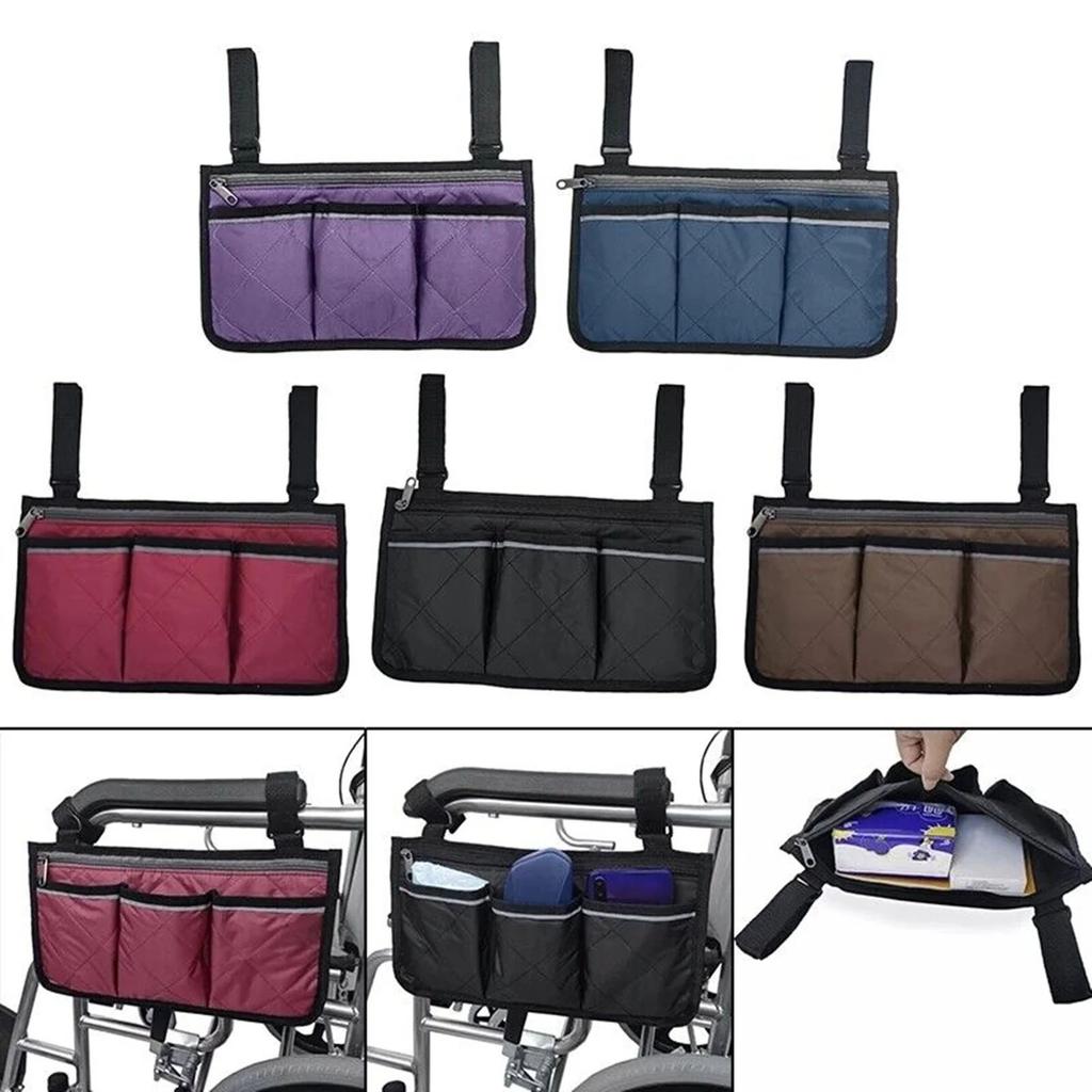 Wheelchair Side Bag, Wheelchair Pouch For Wheelchair, Wheelchair Bags To Hang On Side, Wheelchair Accessories Bag