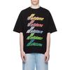 WE11DONE rainbow-logo T-shirt WD-TT2-25-755-U-BK