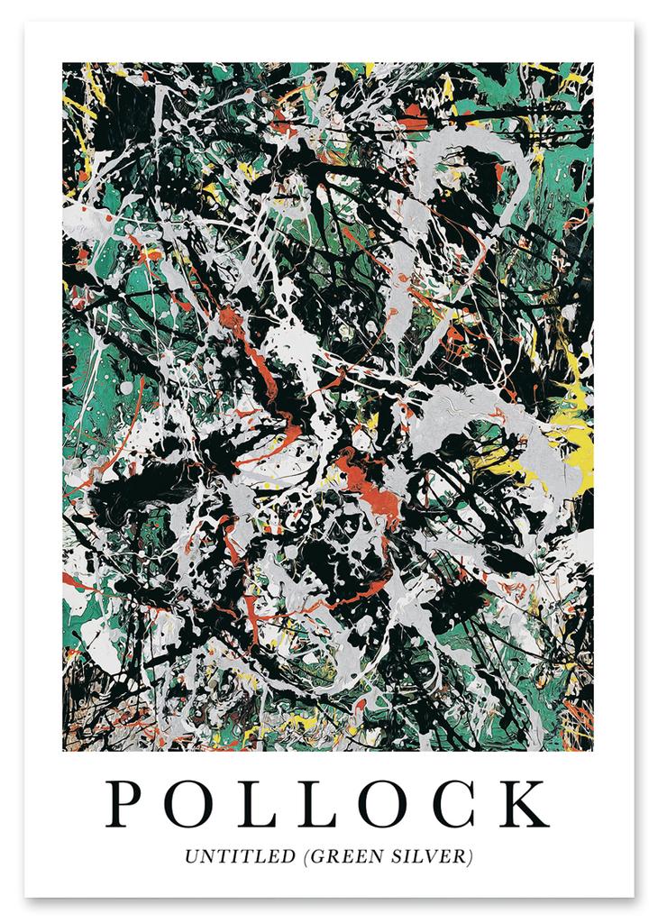 Plakat Jackson Pollock abstrakcja green