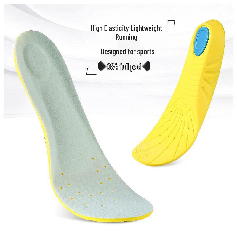 Unisex Soft Shock-Absorbing High Elasticity Sports Insoles for Basketball, Running, Training, and Casual Use