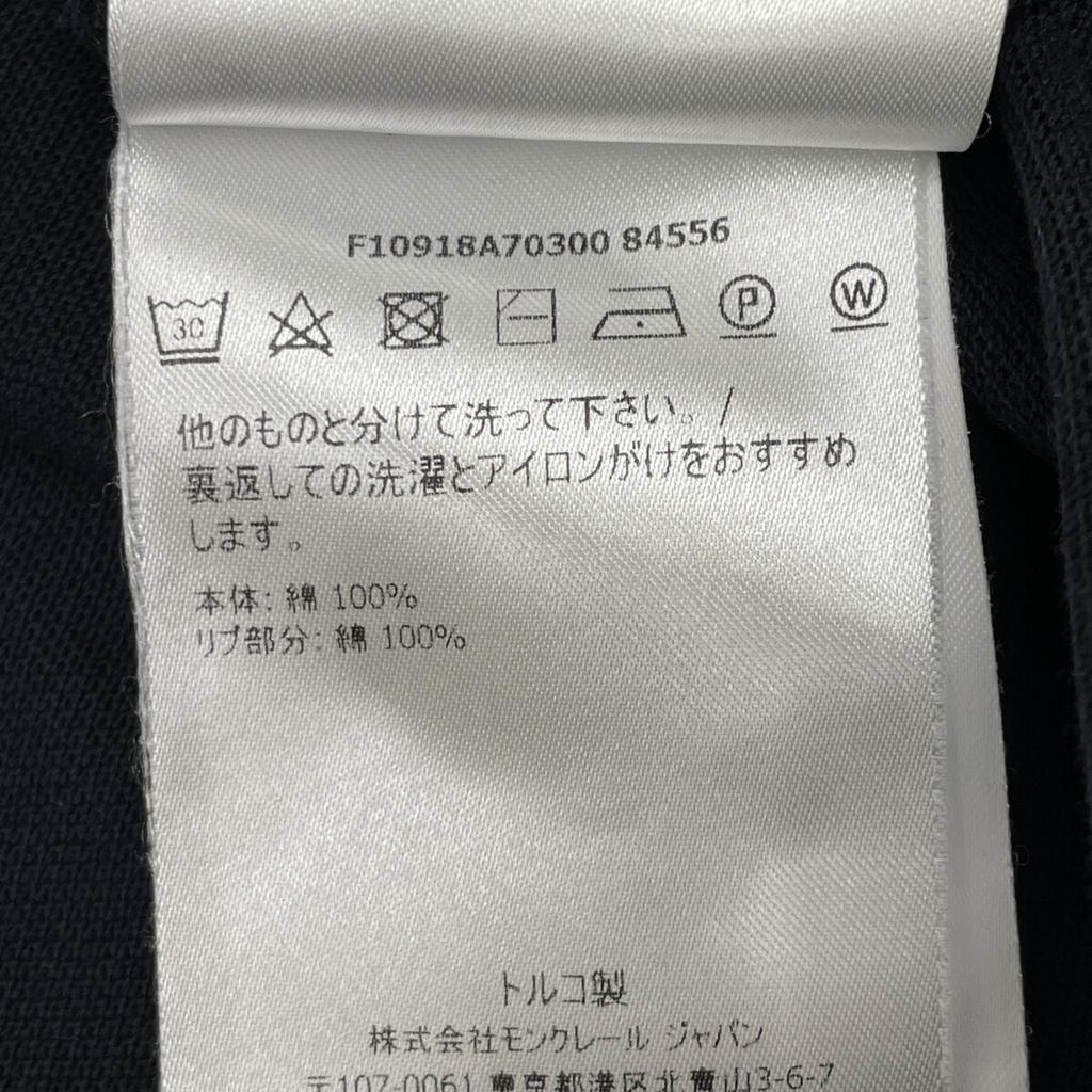 MONCLER MAGLIA POLO MANICA CORTA polo shirt tops XL NavyUsed