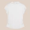 Plus Size Slimming Short-Sleeve Thermal Fleece T-Shirt for Women