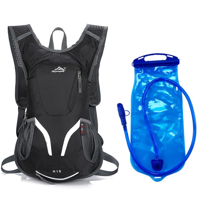 15L Outdoor Sport Cycling Climbing Water Bag Hydration Backpack Ultralight Rucksack Hiking Bike Riding Pack Bladder Knapsack