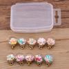 Z86 10Pcs Cute Mix Glass Bottles Milk Tea Cup Ball Earring Charms Diy Finding Keychain Bracelets Pendant For Jewelry Making Gift