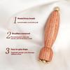 Lotus Seedpod Beauty Professional Brass & Rosewood Facial Gua Sha Tool Eye Relaxation Spot Meridians Acupoint Massage Handheld