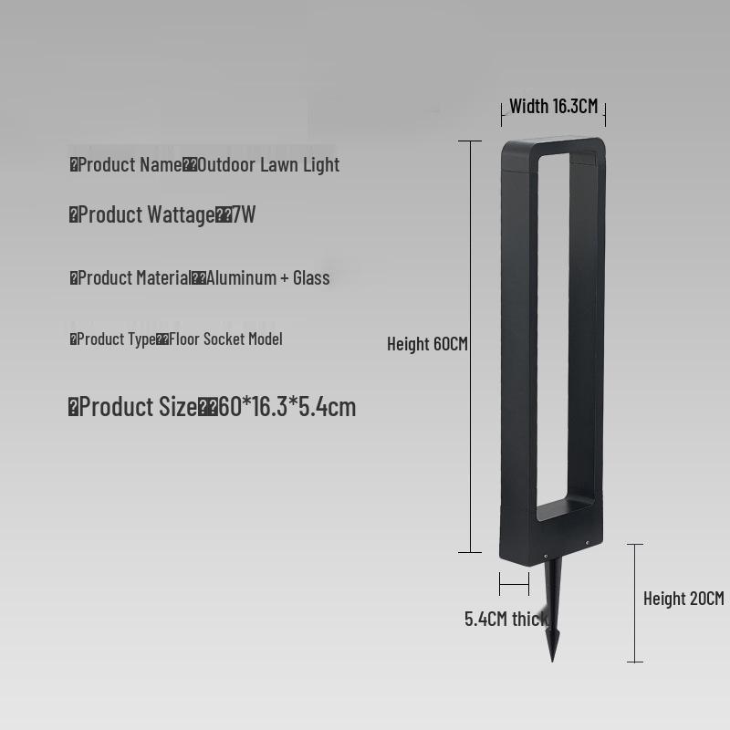 Minimalist LED Garden Lights for Parks and Pathways