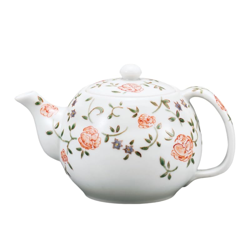 Kutani Ware Iwataya Teapot, Rose (with Tea Strainer) AP7-0442