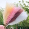 3pcs Large Artificial Pampas Grass 120cm Tall Fluffy Faux Reed Boho Home Wedding Decor Fake Flowers