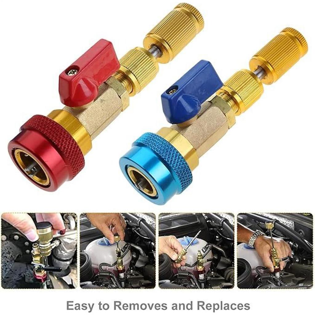 Valve Core Removal Tool Air Conditioner Valve Stem Core Remover Tool Automotive Accessories Gadget Repair Kit For Vehicle System