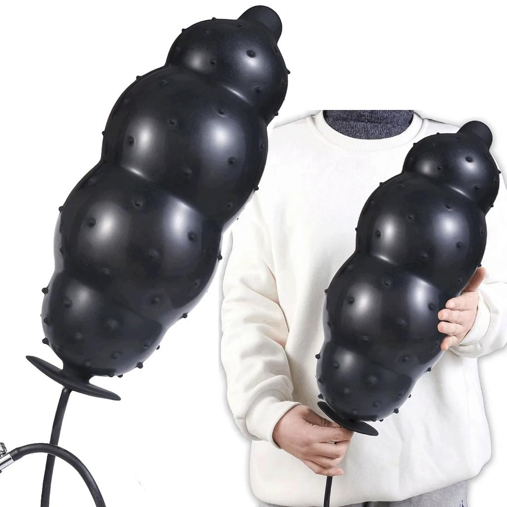 Plus grand 12 cm gonfler Plug anal Gode géant Spike stimulant Sex toy pour femmes/hommes Masturbateurs grand A