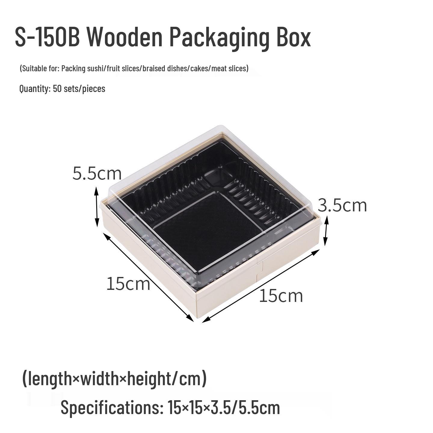 Sturdy Disposable Packaging Box for Beef, Lamb, and Sushi Rolls