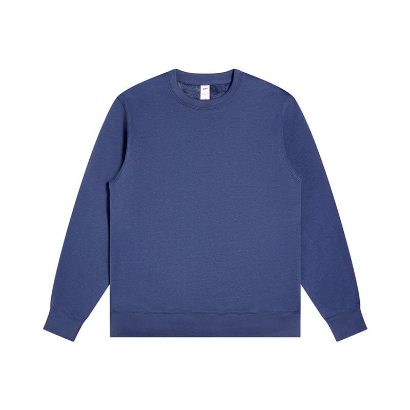 Men's Oversize 400g Velvet Thickened Hoodie, Round Neck, Loose Fit, Plus Size 200 Jin, Winter