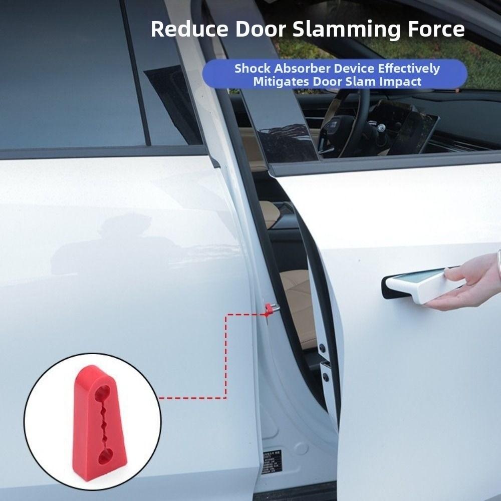 4 szt. Dźwiękoszczelne Osłony Zamków Drzwi Samochodowych Silikonowy Tłumik Dźwięku Bufor Zamka Drzwi Akcesorium Samochodowe