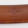 LOUIS VUITTON ceinture ellipse belt M6995 Brown Damier canvas mens Used