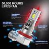 3600LM H4 H7 H11 LED Headlights Canbus 9005 HB3 9006 HB4 Led 1:1 Mini Lamp 3570 CSP Car Headlight Bulbs Turbo Fan 6000K 12V