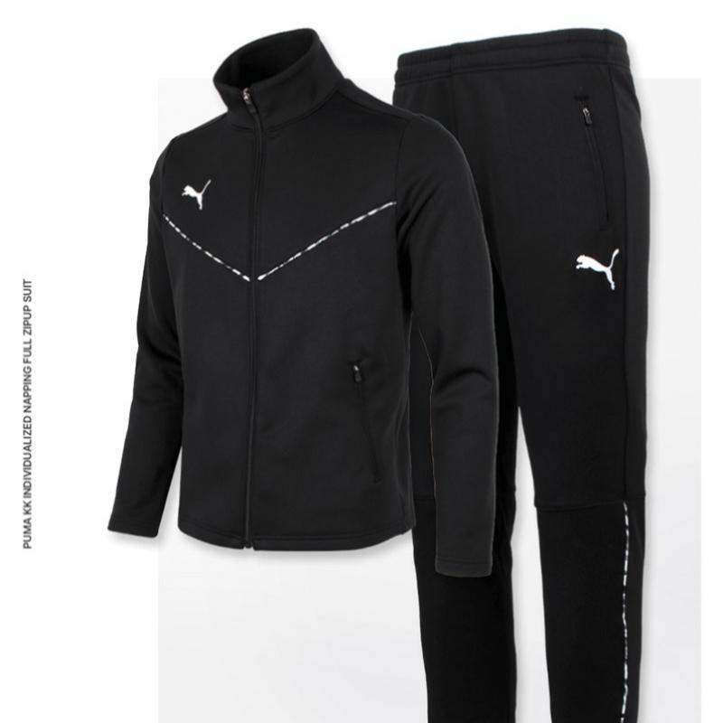 Puma Winter Brushed Zip Up TrackSuit Sweatshirt TrackSuit Workout Suit Set