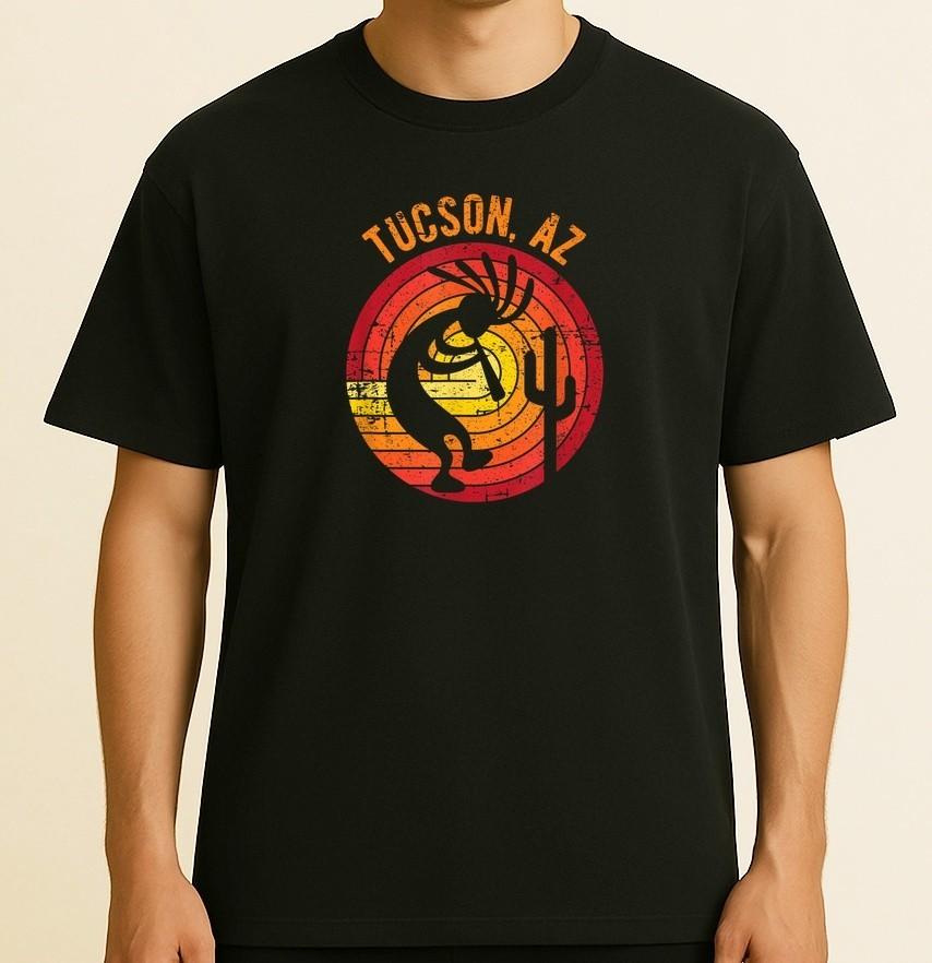 Потрясающие дизайны и сувениры Тусона, Аризона, США. Ретро унисекс футболка XXXL