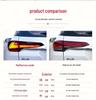 Toyota Fortuner 2019 LED Taillight Assembly with Sequential Turn Signal and Daytime Running Light