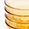 LOCK&LOCK Amber Glass Dinnerware 6-Piece Set