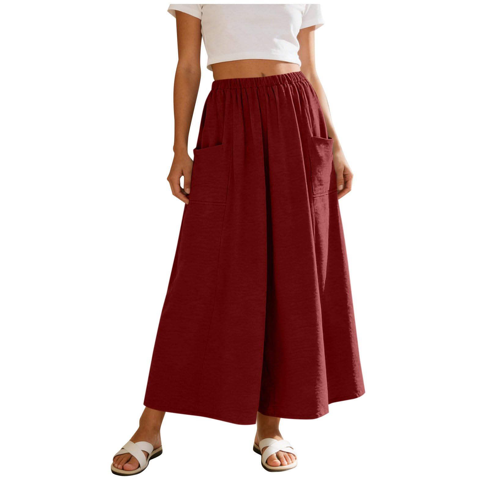 Women s Casual Fashion Summer Loose Half Skirt L