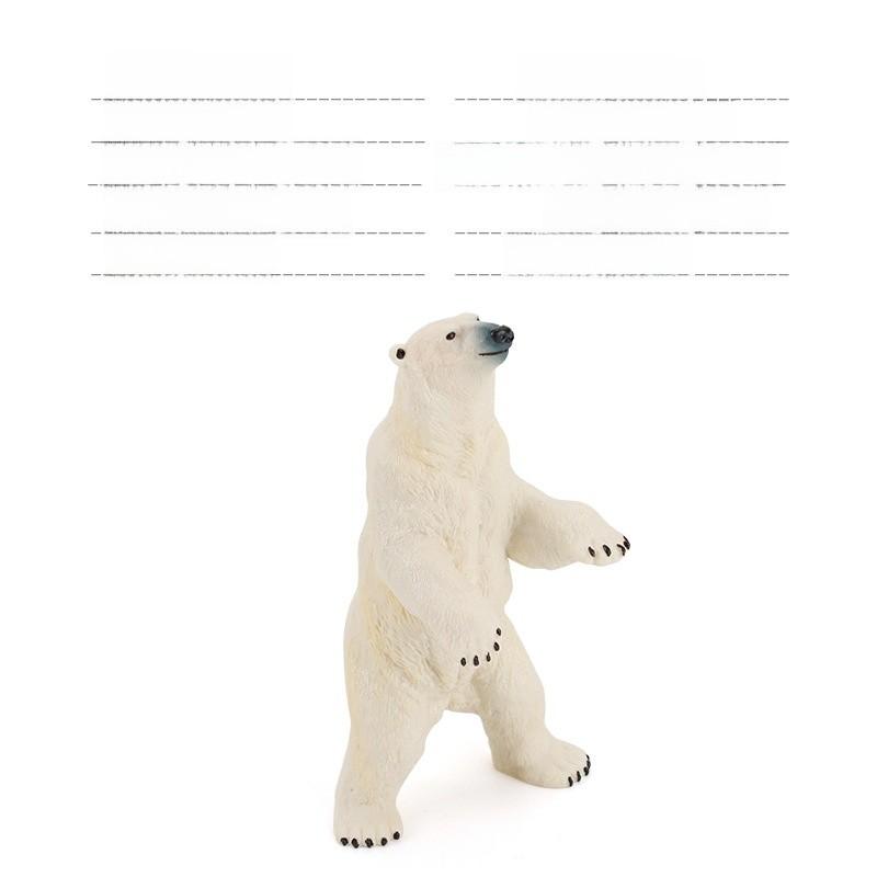 Standing Polar Bear Animal Miniature Pvc Figurines Set With Static Models For Home Decor And Collectors