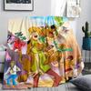Scooby Doo Cute Cartoon Style Pattern Flannel Blanket, High Quality Comfortable for All Seasons, Home Decor, Warmth and Comfort, Perfect for Gifts.