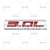 Styling Auto Emblema Adesivo 3D Metallo Cromo Lega di Zinco 3.0L 3.2L 3.5L 3.6L 3.7L 3.8L Accessorio Badge per Carrozzeria, Cofano, Parafango