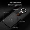 BYD D9 Suede Car Key Case - NFC Card Holder with Logo, Three-Color Protection for Men & Women