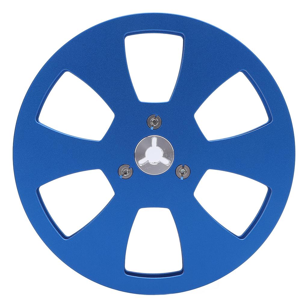 14 5in Empty Tape Reel Sound Recording 6 Hole Aluminum Alloy for ReVox Opening Machine Parts Blue