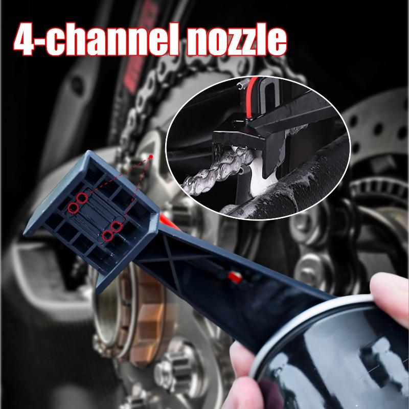 Oiling Diverters for Gas Chain Motorcycle Chain Cleaning Maintenance Chains Wax Gear Spray Oiler Cleaning Accessory 1/2sets