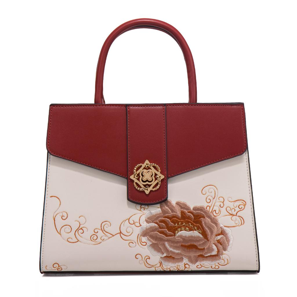 Mother'S Day Gift Guofeng Embroidery Red Wedding Bag Women'S Bag Mother Bag Handbag Large Capacity