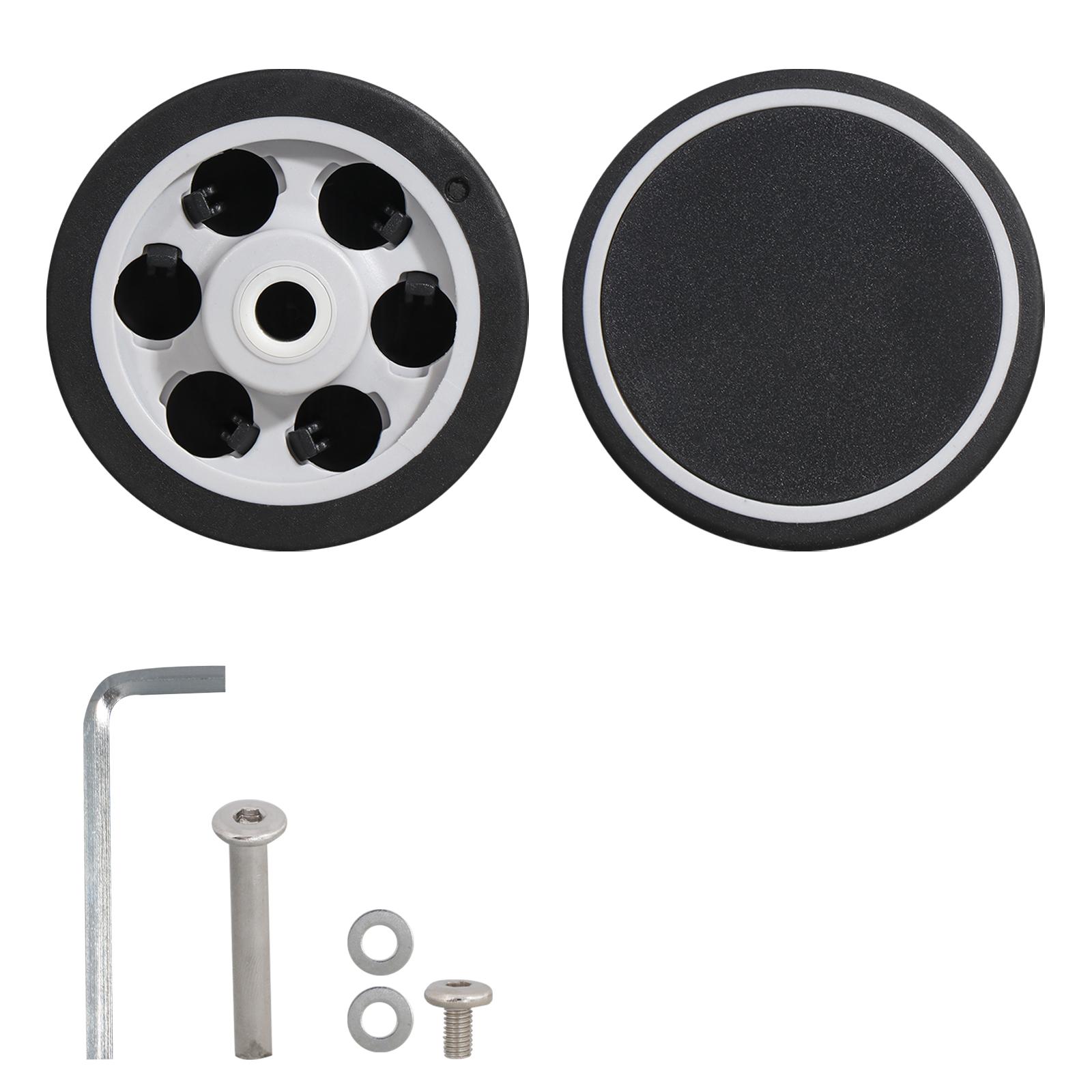 

1 шт. практичные сменные колеса из ПВХ для багажа, бесшумные ролики для самолета, для дорожных чемоданов, колес для тележек