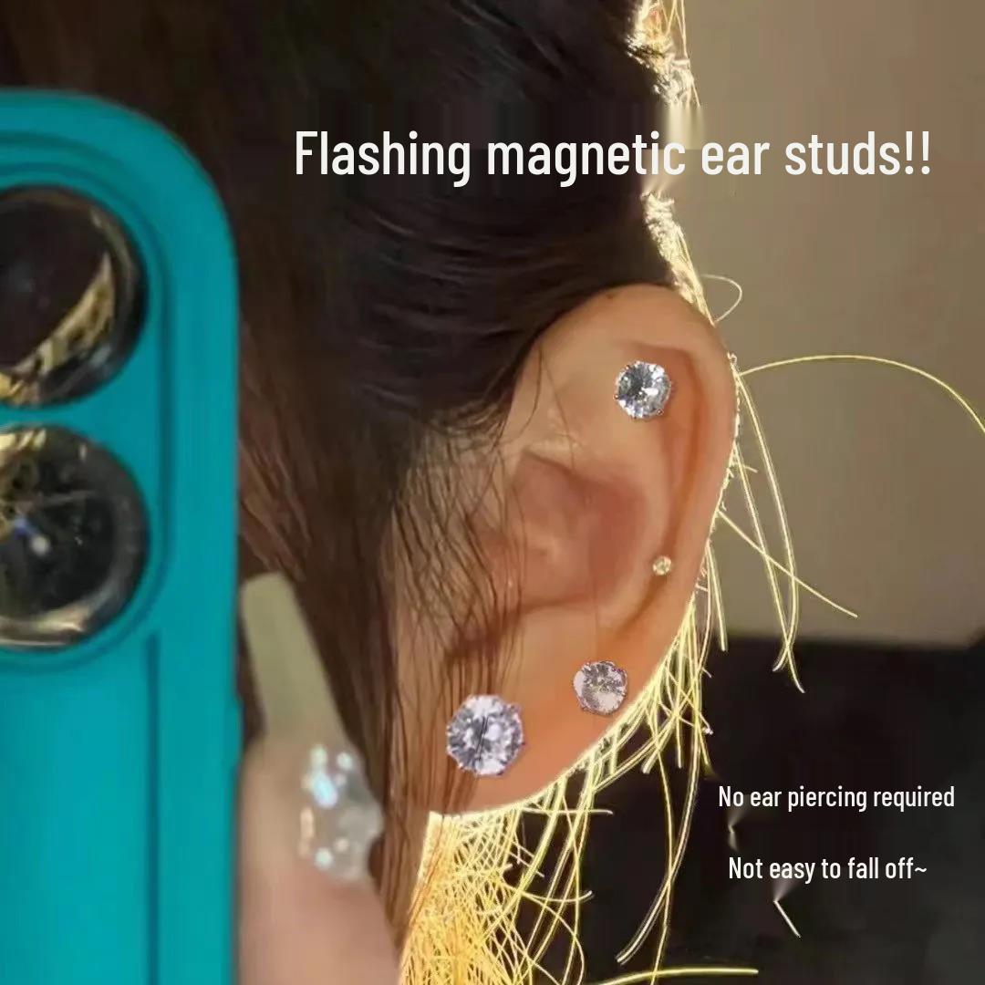 

High-End Niche Magnetic Ear Bone Clips - No Piercing Needed, Small and Chic for Women